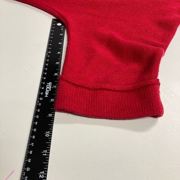 CHICO’S Long Red Knit Sweater,Size 1, US Size 8, M - Picture 4 of 8